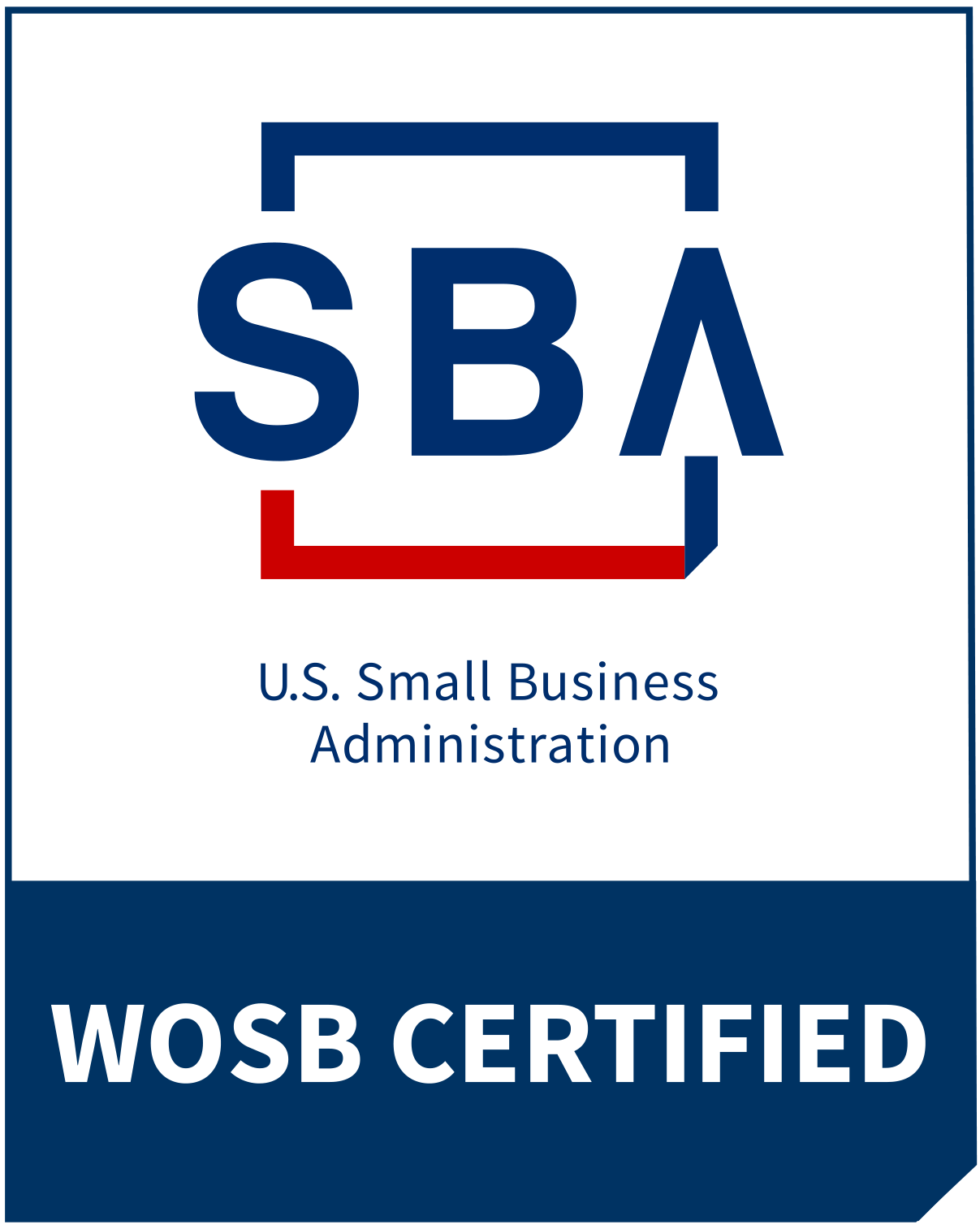 WOSB Certified ISO 27001 Badge